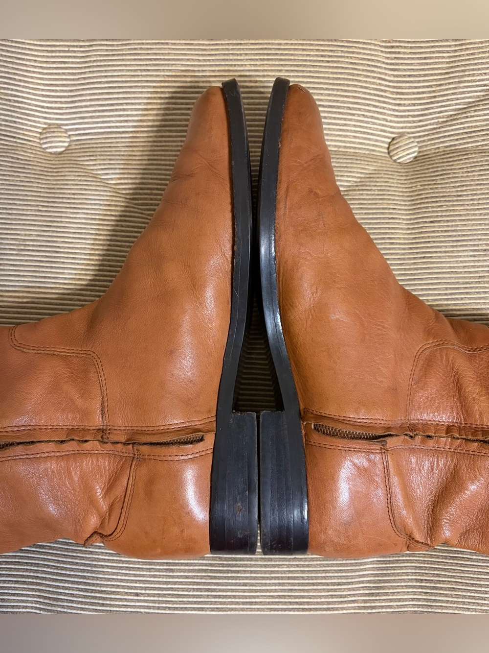 Lauren Ralph Lauren Jenessa Women's Leather Riding Boots, Deep Saddle Tan - Sz 9 - Picture 16 of 16